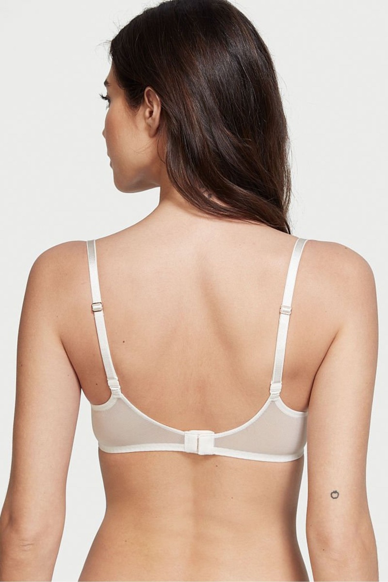 Coconut White Lace Victoria's Secret Dream Angels Bra | SHF-286714