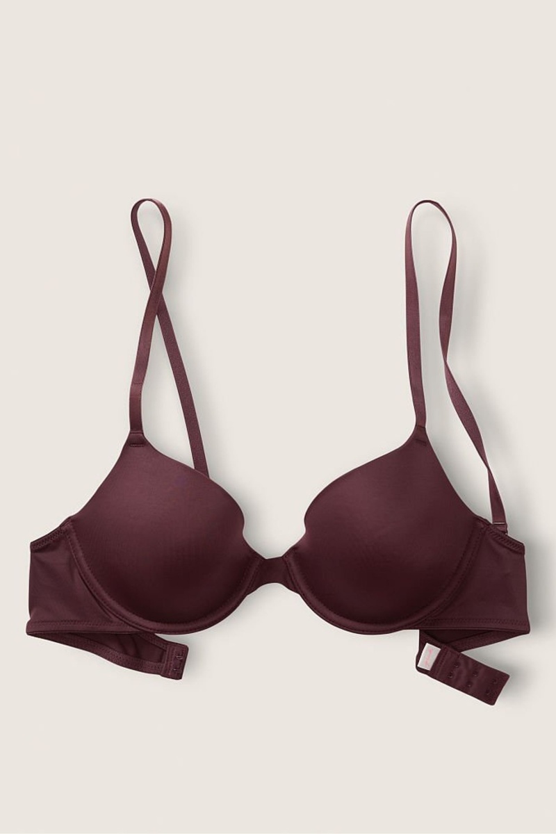 Coffee Brown Nude Victoria's Secret Wear Everywhere Smooth Lightly Lined T-Shirt Bra | OIX-908214