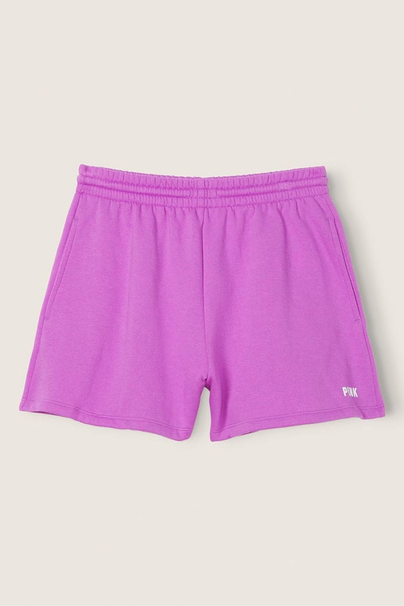 Dreamy Pink Sans Logo Victoria\'s Secret Fleece Short | XBA-971546