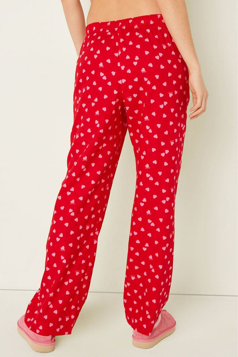 Dreamy Pink Victoria's Secret Flannel Pyjama Bottoms | MQB-182640