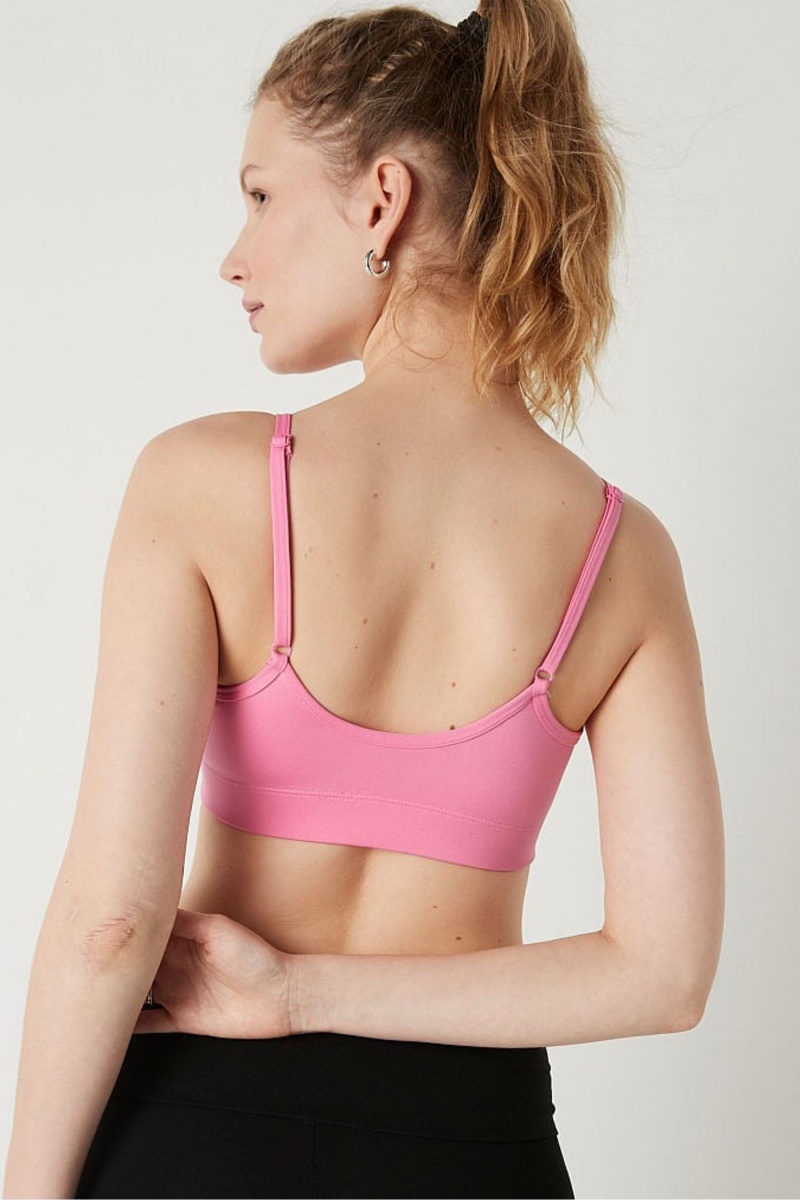 Dreamy Pink Victoria's Secret Lightly Lined Scoop Sports Bra | DRZ-891467