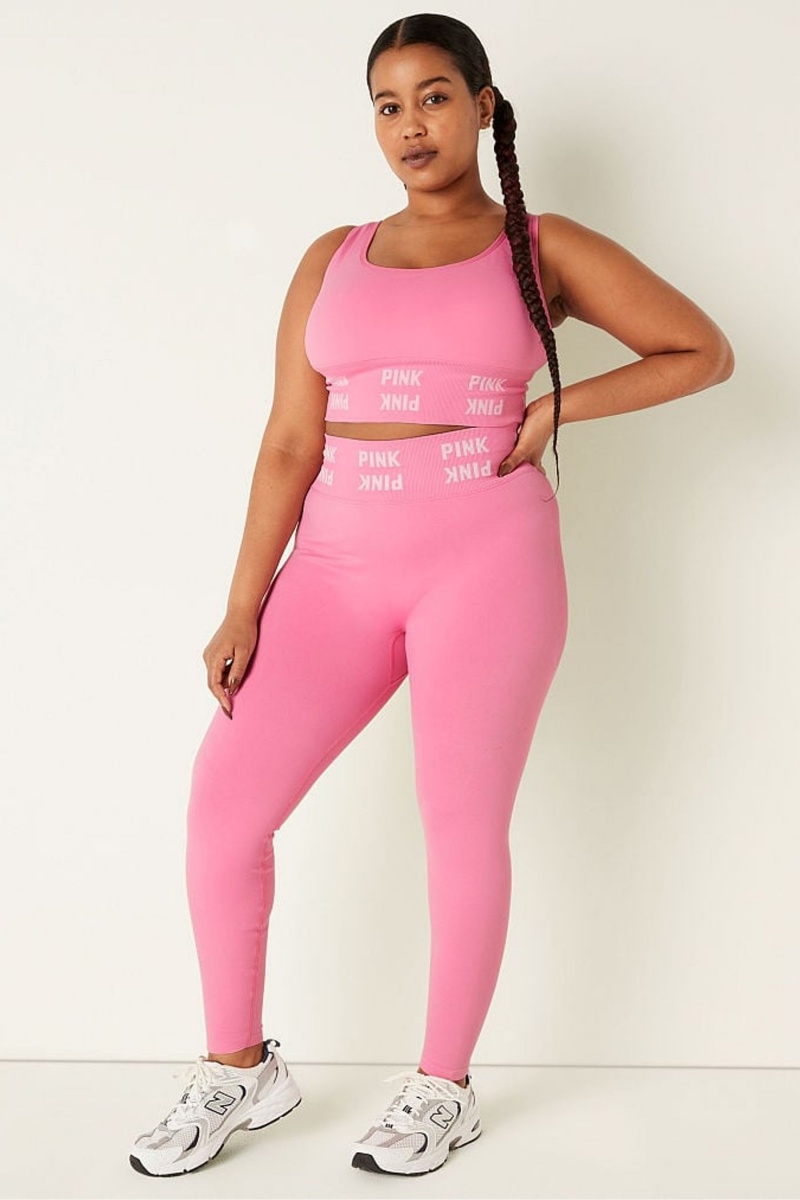 Dreamy Pink Victoria's Secret Seamless High Waist Leggings | CQM-917643