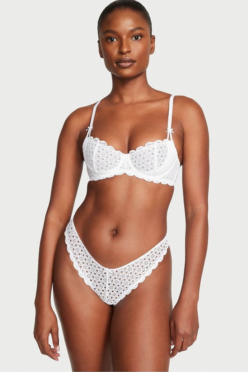 Ensign Victoria's Secret Dream Angels Broderie Scalloped Trim Bra | PMQ-904238