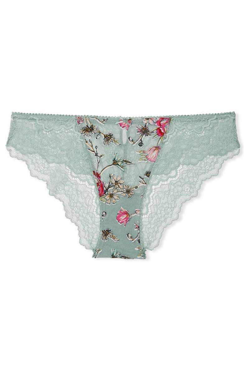 Green Victoria's Secret Dream Angels Embroidered Cheeky Knickers | TDX-104975