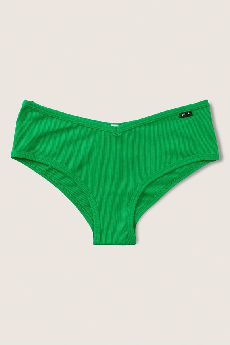 Happy Camper Green Victoria\'s Secret Stretch Cotton Cotton Cheeky Knickers | KZV-803147