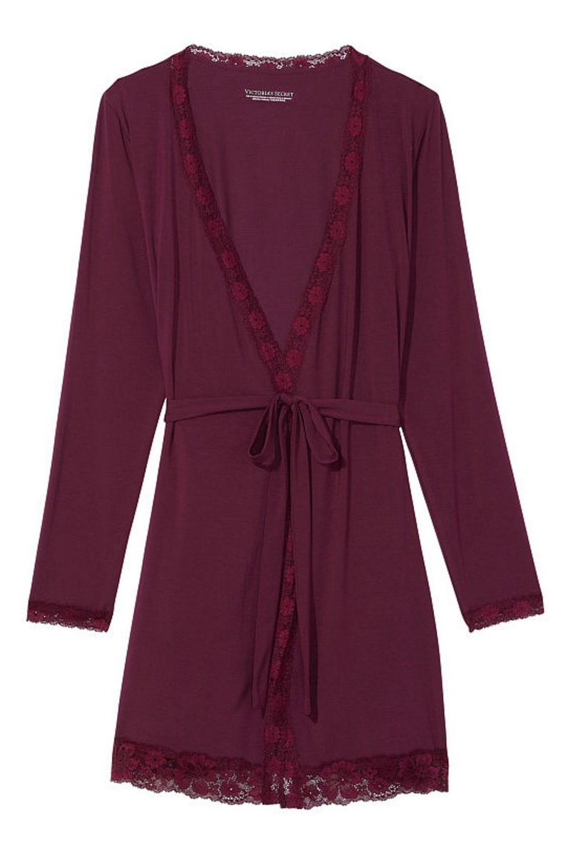 Kir Purple Victoria's Secret Modal Kimono Robe | DLV-753284