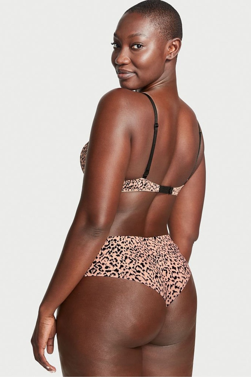 Leopard Print Victoria's Secret No-Show Leopard Print Cheeky Panty | AED-984503