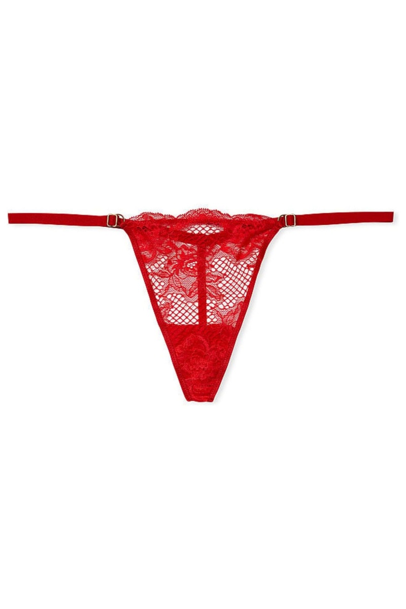 Lipstick Red Victoria's Secret Very Sexy Lace Thong Knickers | WXP-147096