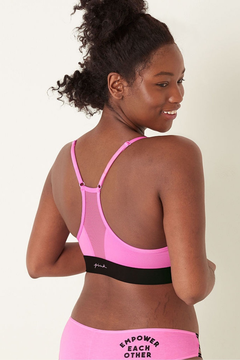 Neon Bubble Empower Each Other Victoria's Secret Lightly Lined Low Impact Sports Bra | XRD-904236