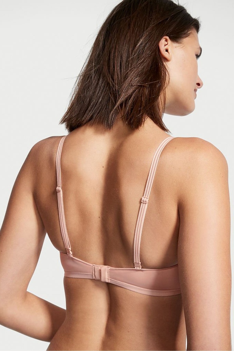 Nude Victoria's Secret Wireless Scoop Lounge Bra | VQA-572049