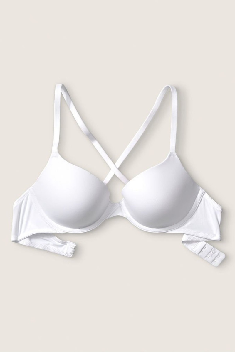 Optic White Victoria's Secret Wear Everywhere Smooth Lightly Lined T-Shirt Bra | EMK-854607