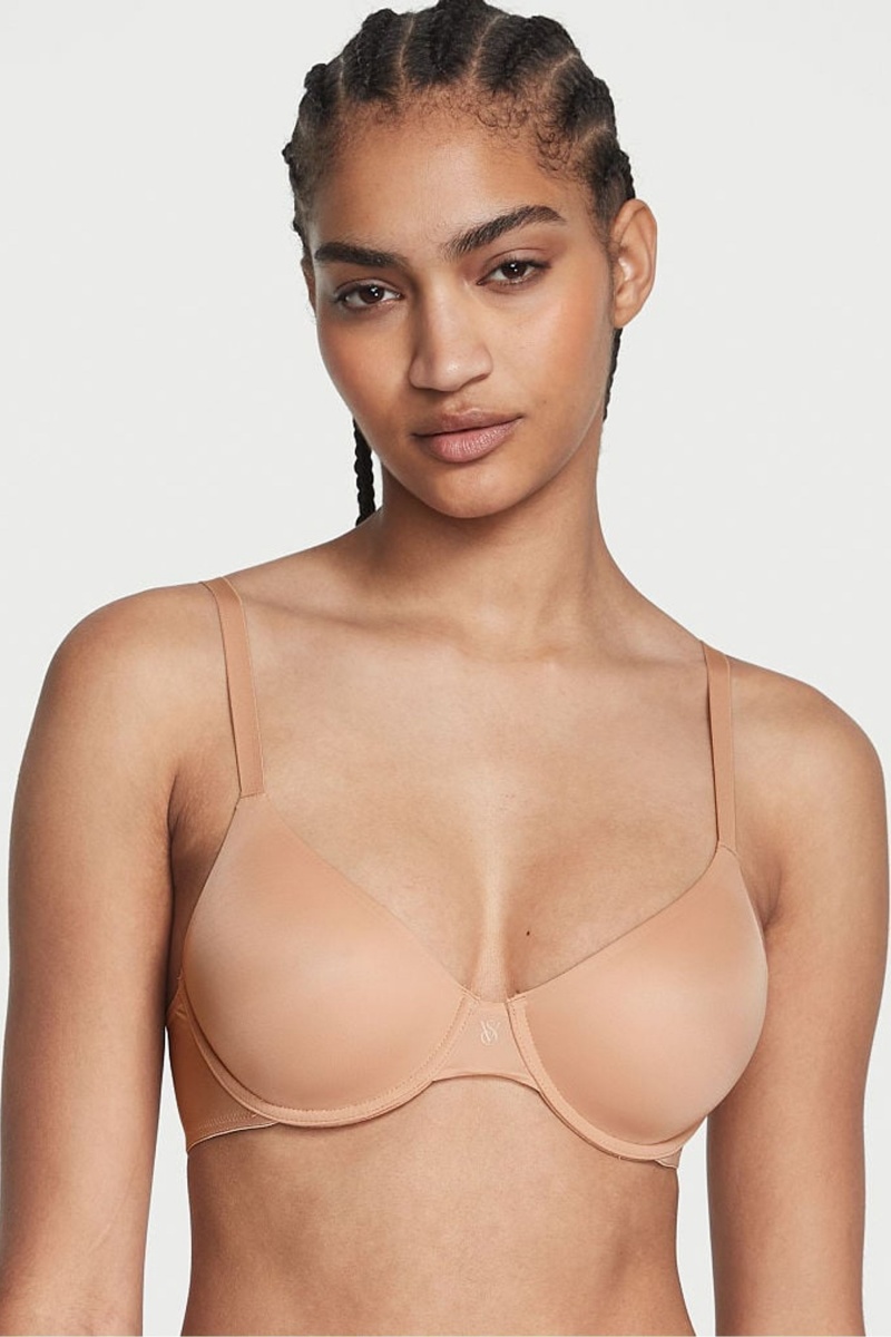 Praline Nude Victoria\'s Secret Sexy Illusions by Victorias Secret Angelight FullCoverage Smooth Bra | IFL-289537