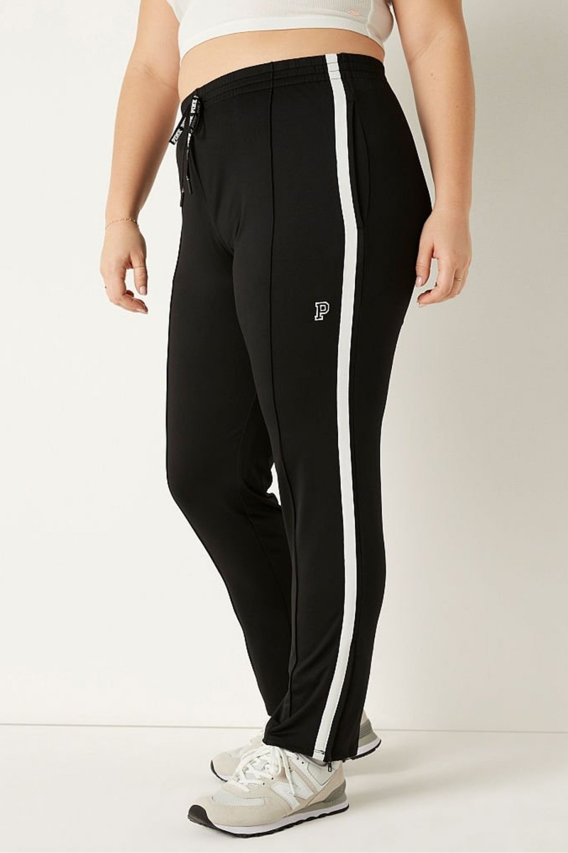 Pure Black Victoria's Secret Full Length Jogger | RAC-793210