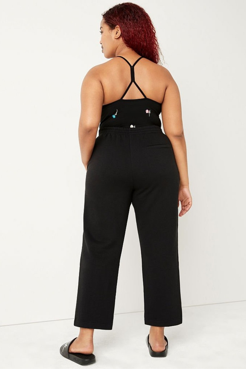 Pure Black Victoria's Secret Track Ankle Jogger | AFK-024165