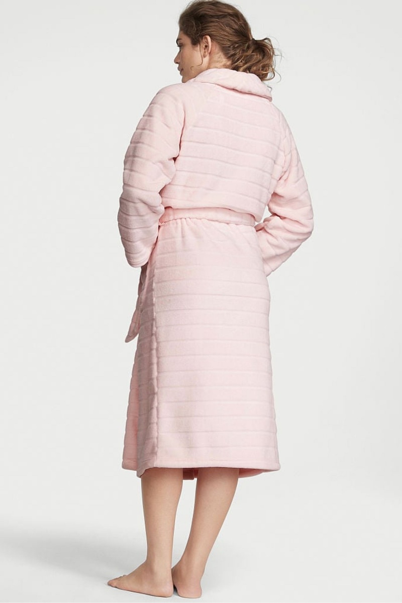 Purest Pink Victoria's Secret Long Cosy Robe | SAY-081735