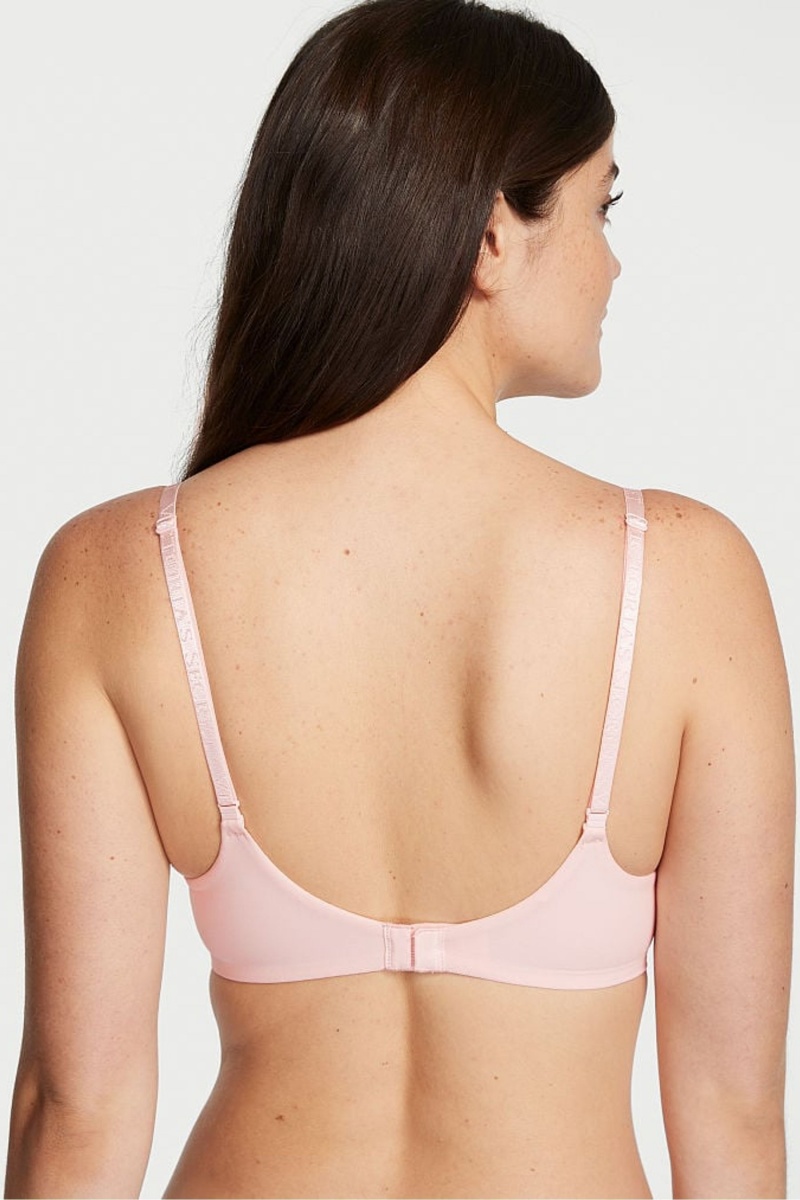 Purest Pink Victoria's Secret The T-Shirt Full Cup Push Up Smooth Bra | YRN-270346