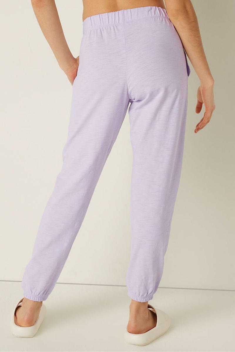 Purple Whisper Victoria's Secret Lounge Cotton Joggers | BXO-692845