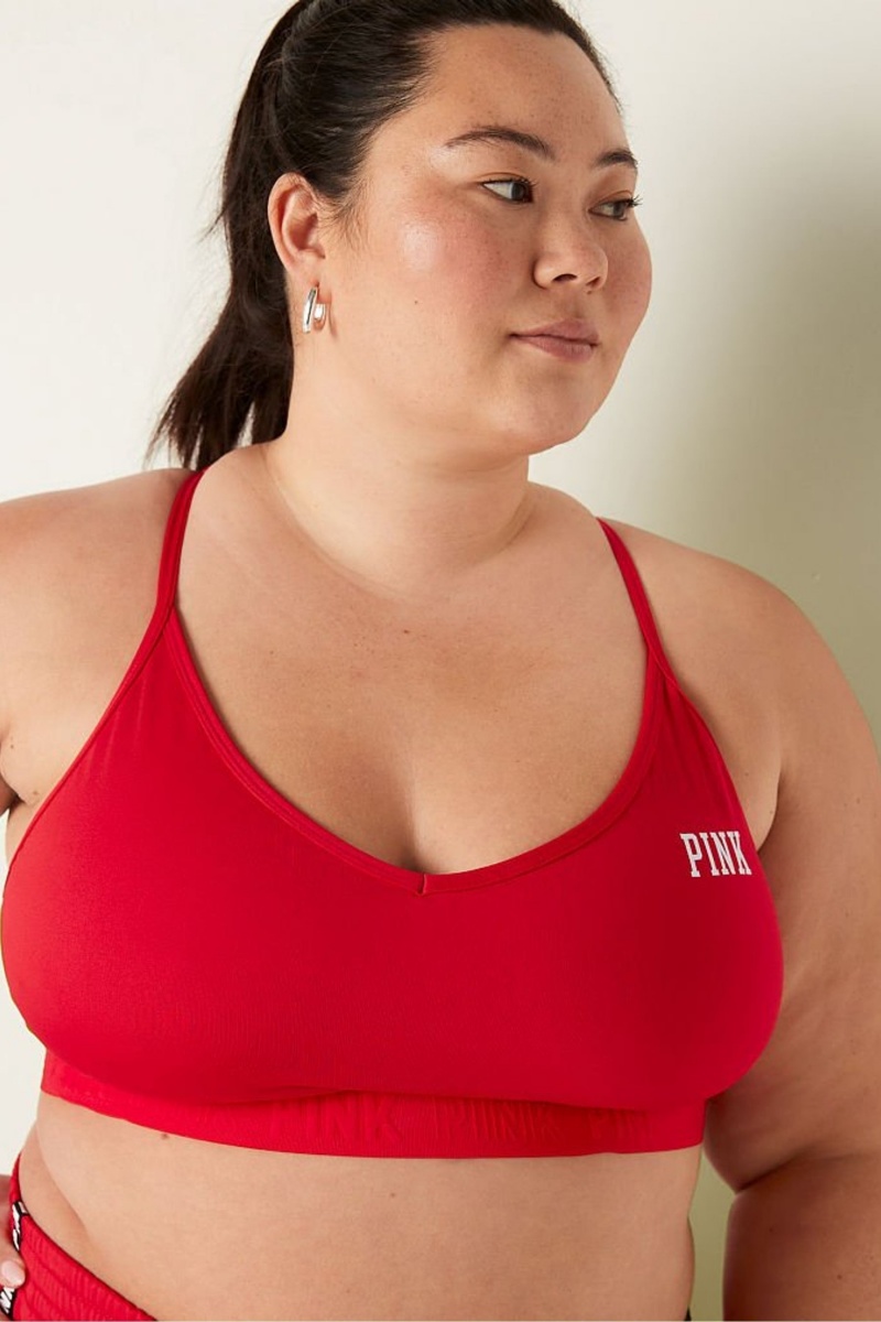 Red Pepper Victoria's Secret Lightly Lined Low Impact Sports Bra | TKX-607194