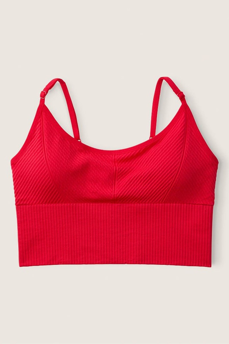 Red Pepper Victoria's Secret Seamless Seamless Lightly Lined Low Impact Sports Bra | ONL-973210