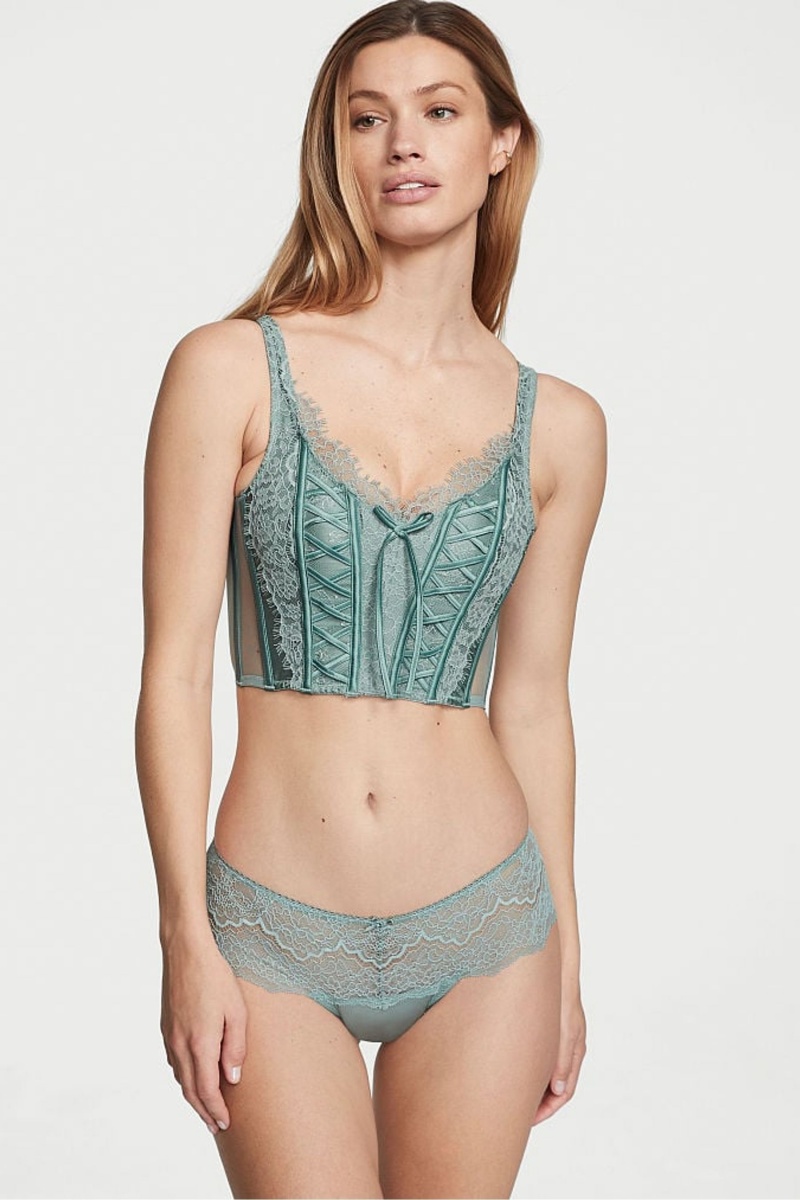 Sage Dust Green Victoria's Secret Dream Angels Knickers | BJE-975201