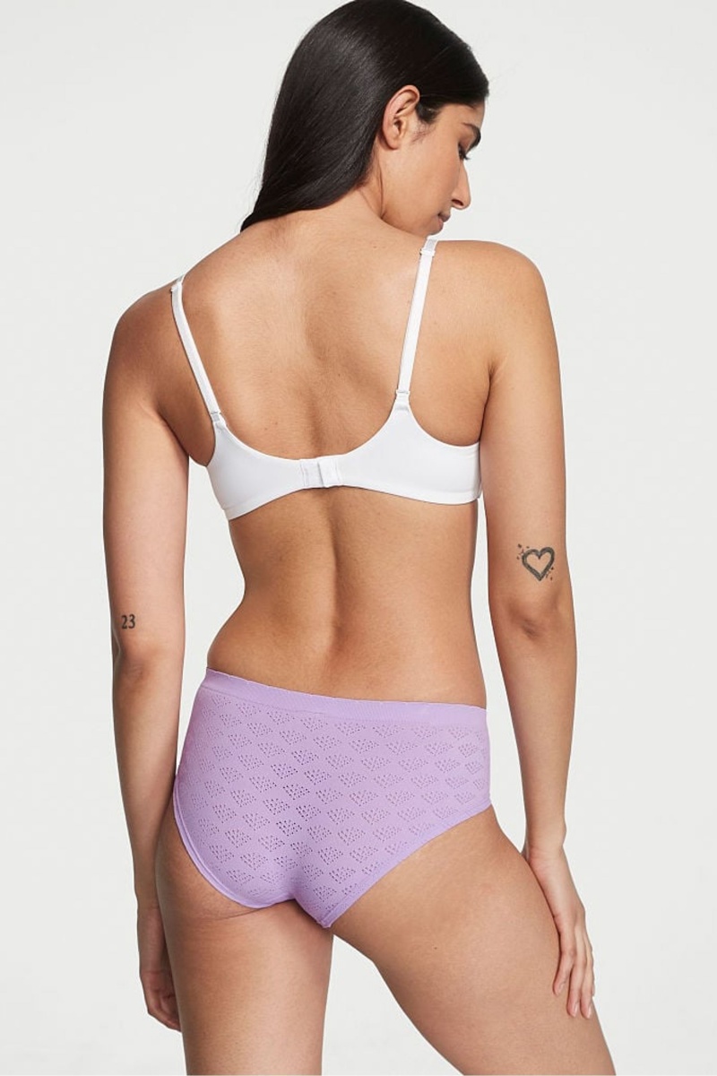 Secret Crush Purple Victoria's Secret Seamless Hipster Knickers | PFX-190543