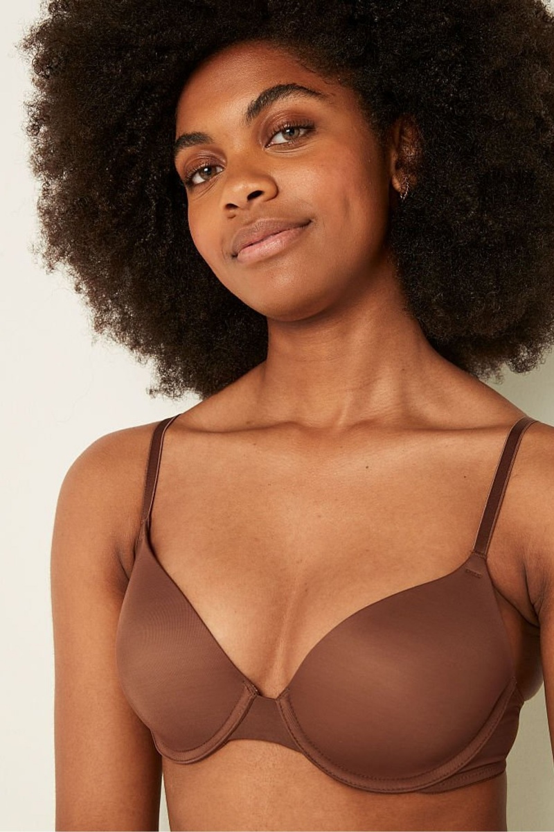 Soft Cappuccino Nude Victoria's Secret Wear Everywhere Smooth Lightly Lined T-Shirt Bra | QEG-107834