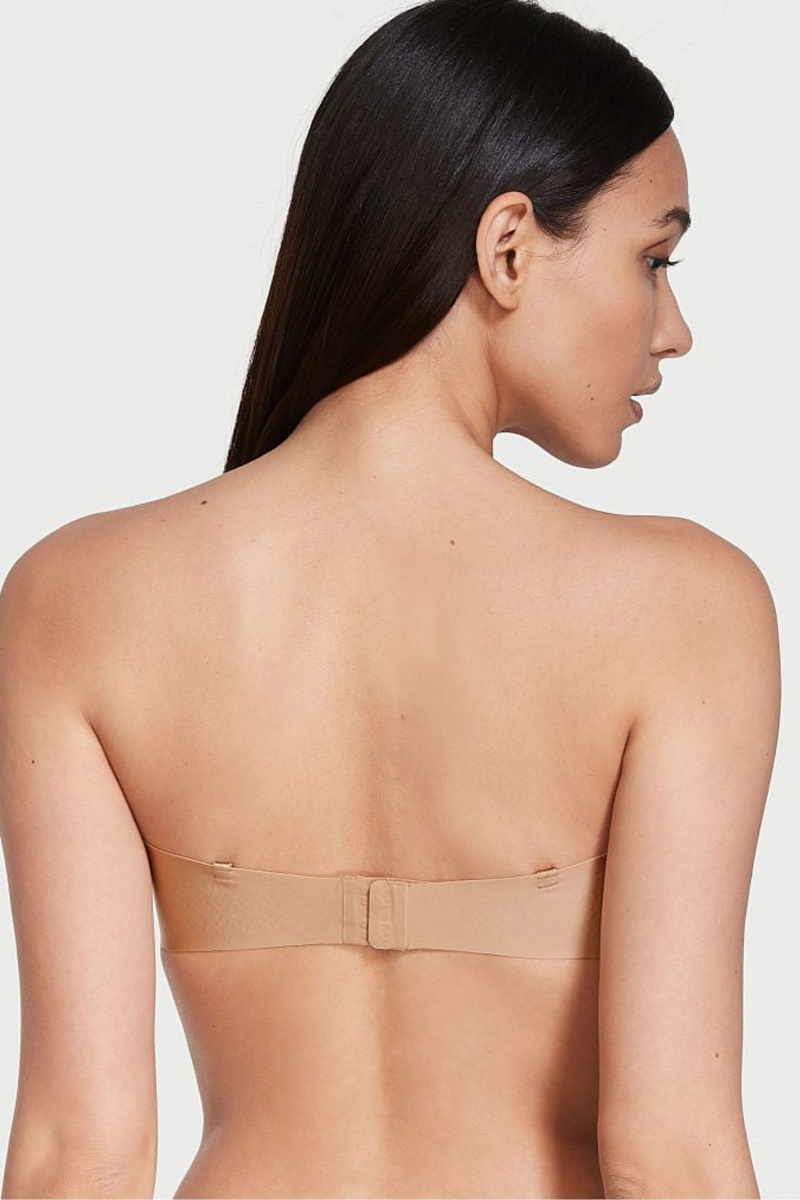 Sweet Nougat Nude Victoria's Secret Sexy Illusions by Victorias Secret Smooth Lightly Lined Multiway Strapless Bra | MRV-407836