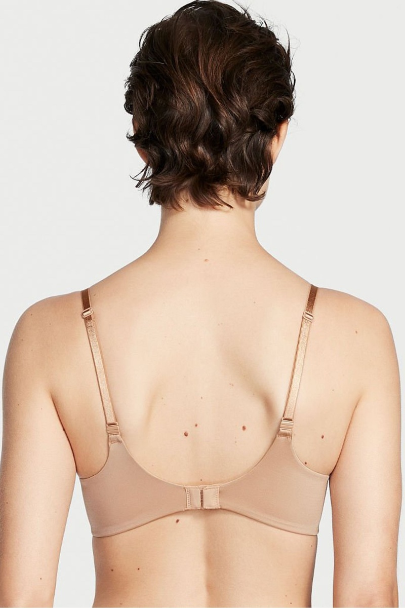 Sweet Praline Nude Victoria's Secret Very Sexy Smooth Non Wired Push Up Bra | UTW-472965