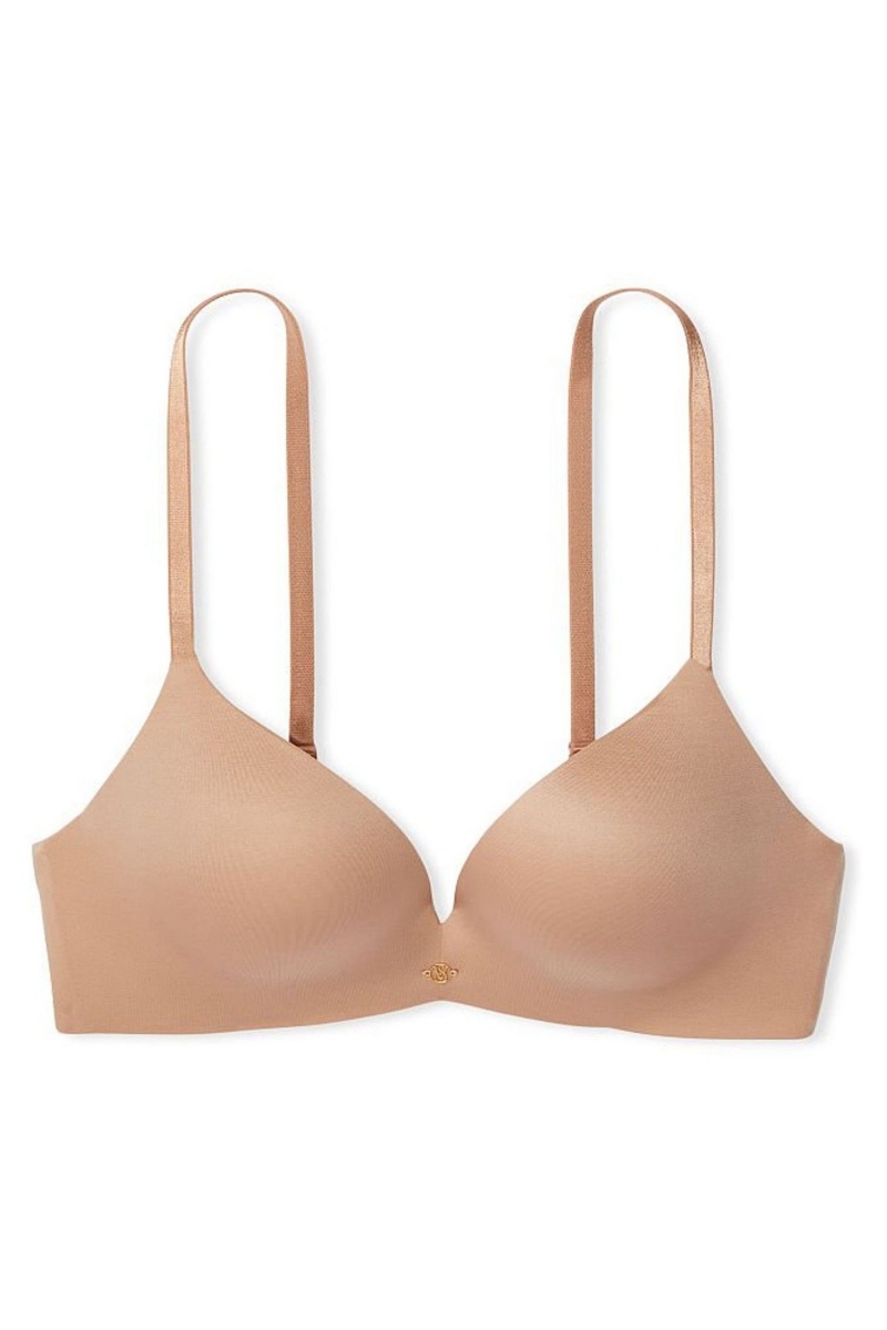 Sweet Praline Nude Victoria's Secret Very Sexy Smooth Non Wired Push Up Bra | UTW-472965