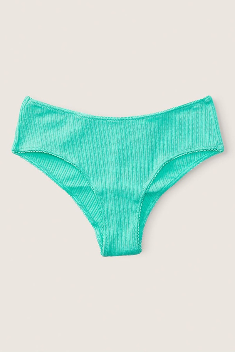 Teal Ice Green Victoria\'s Secret Stretch Cotton Cotton Cheeky Knickers | YOR-705962