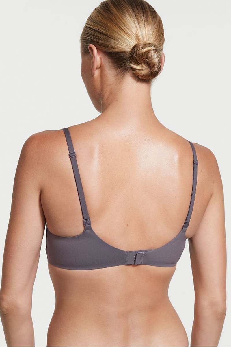 Tornado Grey Victoria's Secret Incredible Smooth Non Wired Push Up Bra | UVM-150382