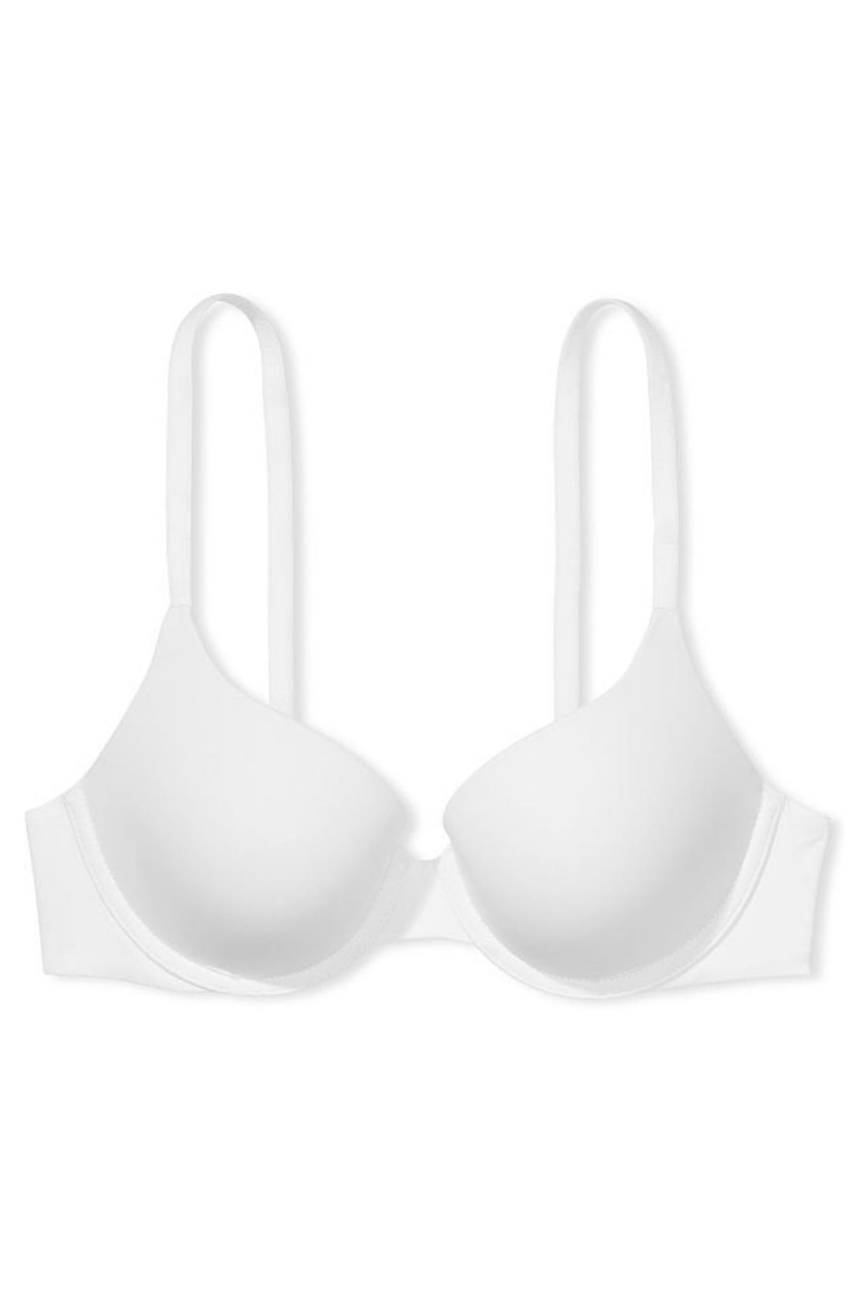 White Victoria's Secret The T-Shirt Smooth Full Cup Push Up T-Shirt Bra | TZL-278569